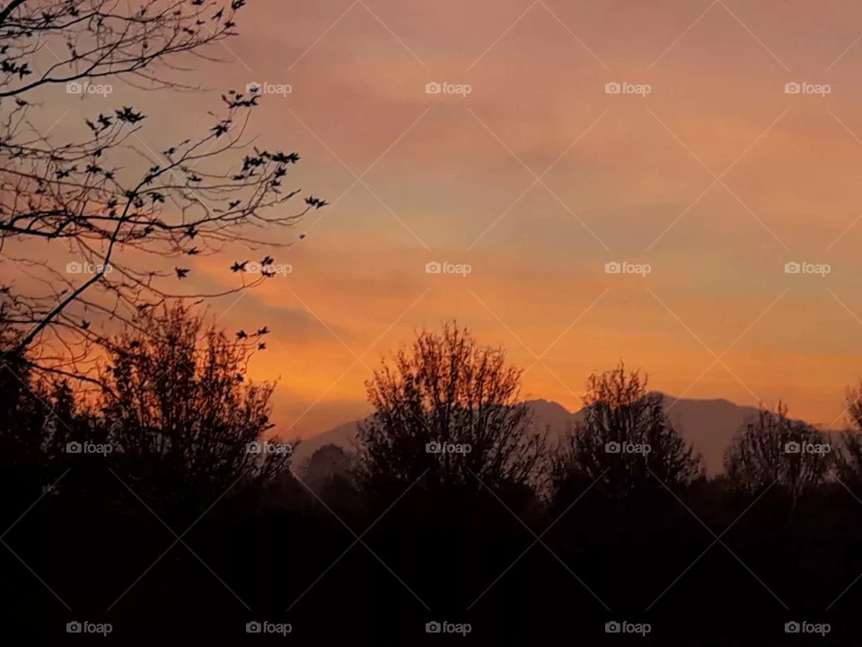 red sky