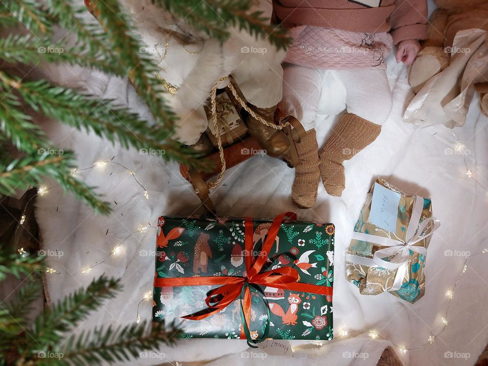 babys  first christmas.