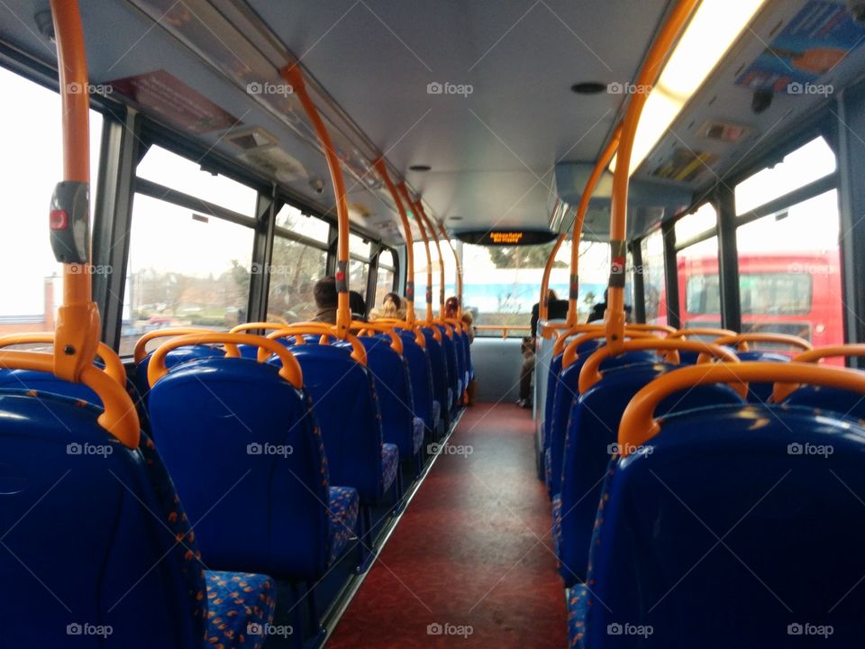 inside London bus