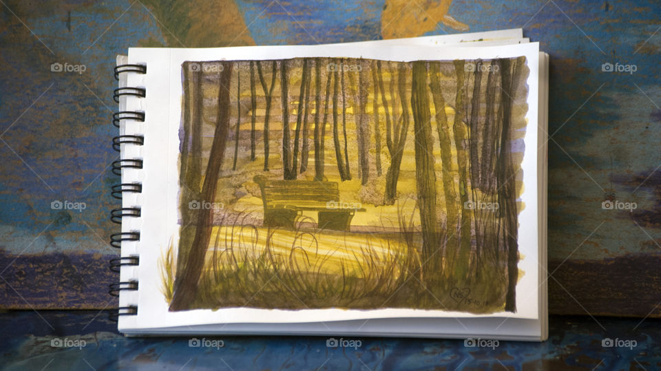 Bench to rest and think about the wonders around you.