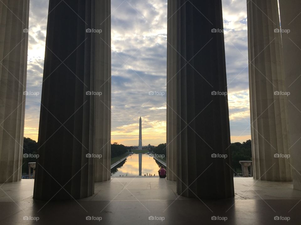 Washington Monument from the Lincoln Memorial