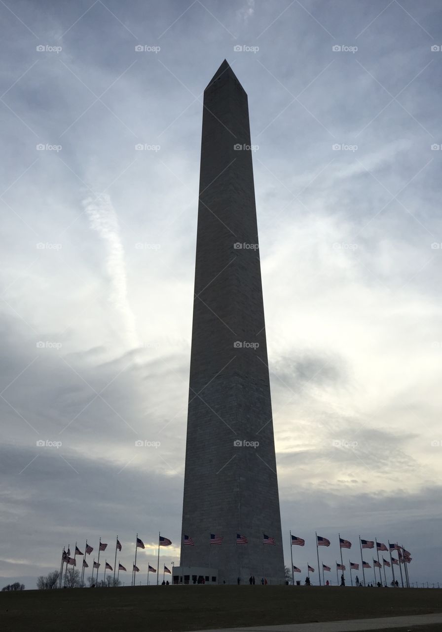 Washington Monument at Sunset. Washington Monument at Sunset in Washington, DC
