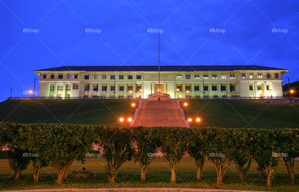 panama canal administration building.  the former seat of the canal