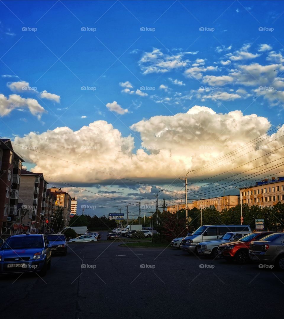 Skyline sky clouds moody nature greens wild