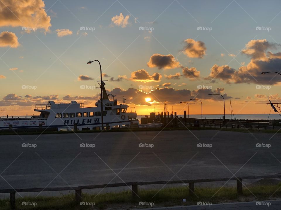 Hafen Sylt Sonnenaufgang 