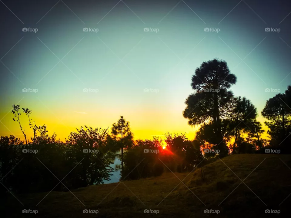 amazing sunset view