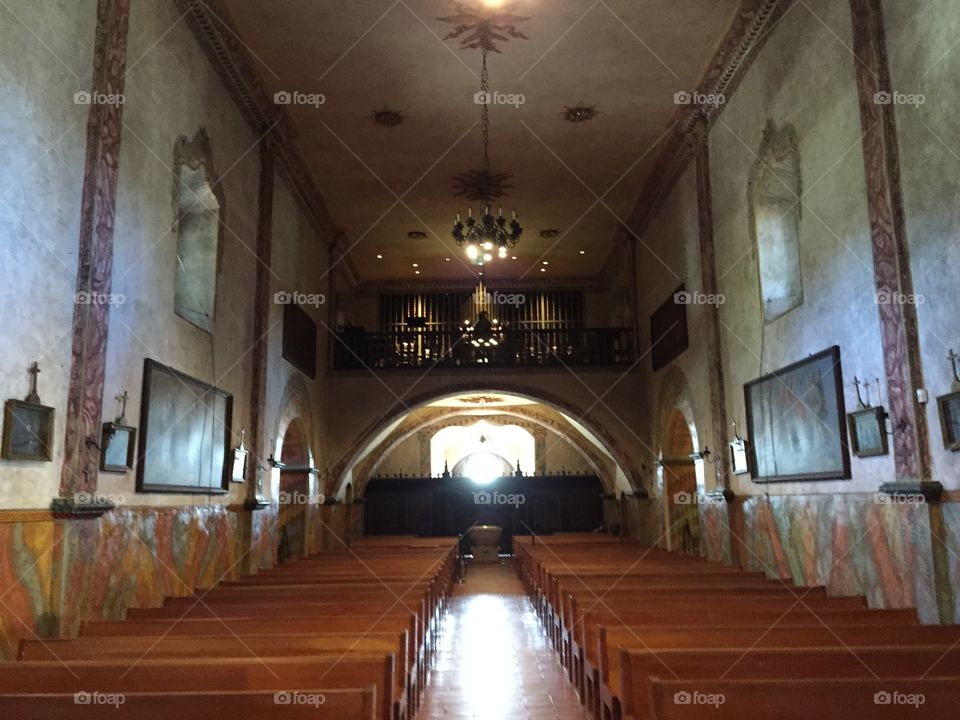 Inside Mission Santa Barbara 