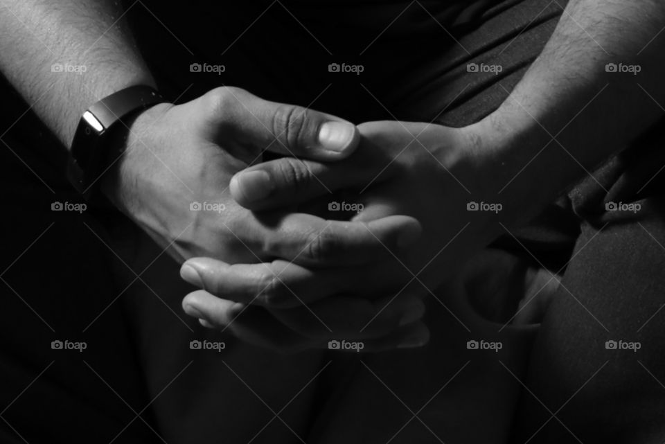 Hands in black and white