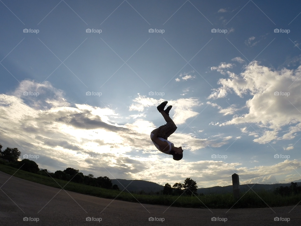 Jump!. I love doing backflip, even more if the place is epic 