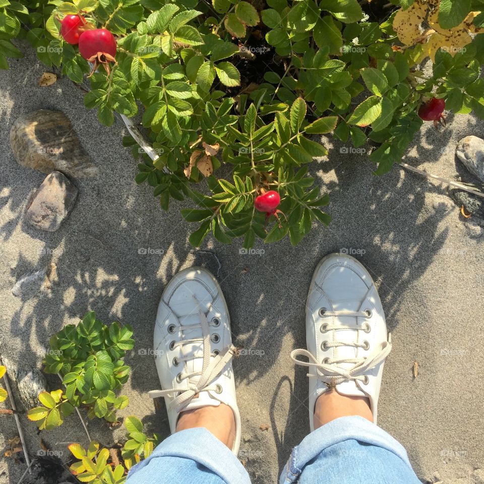 Me standing on the beach