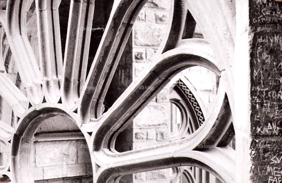 gray church window stone by squishypie