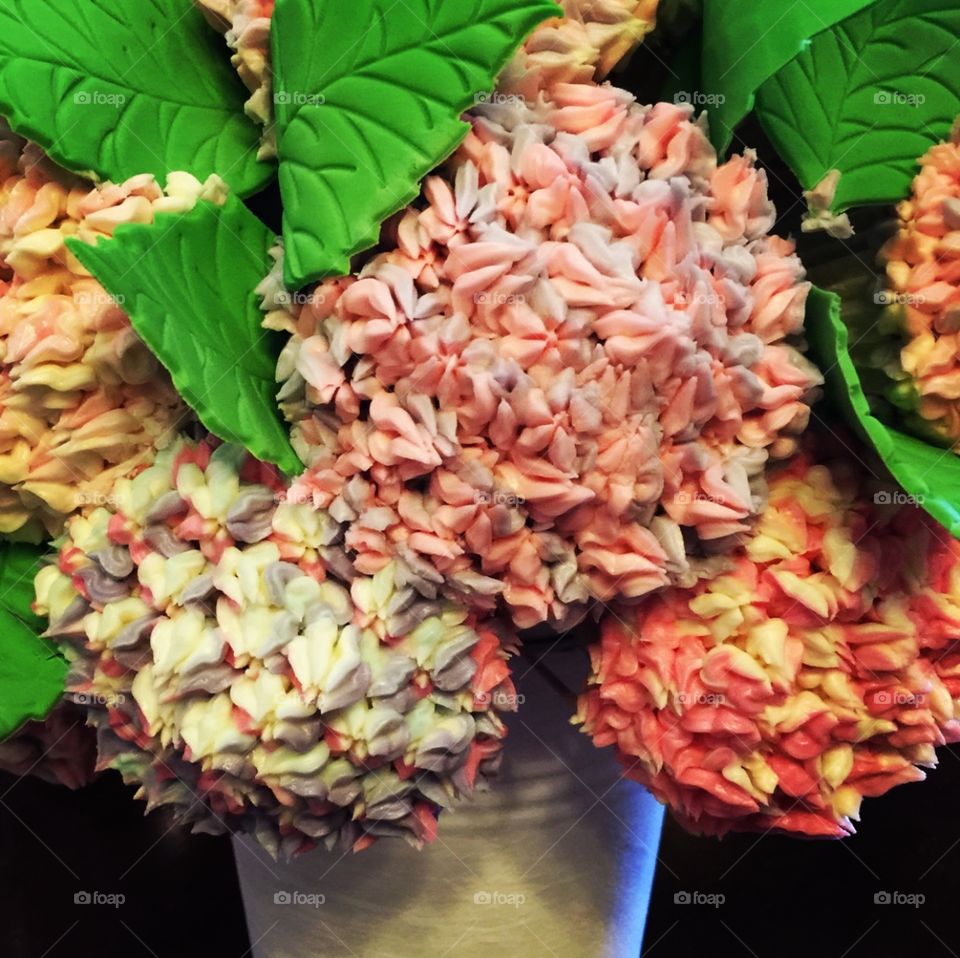 Cup cake bouquet 