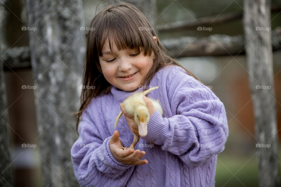 Cute Little girl outdoor portrait 