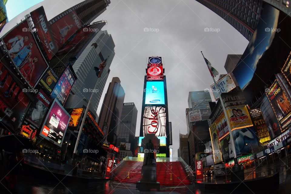 new york city times square hurricane sandy by lilduval