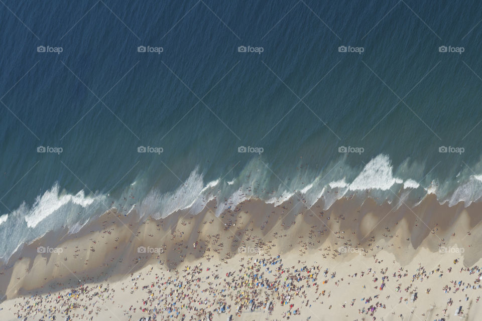 Beach landscape in Rio de Janeiro.