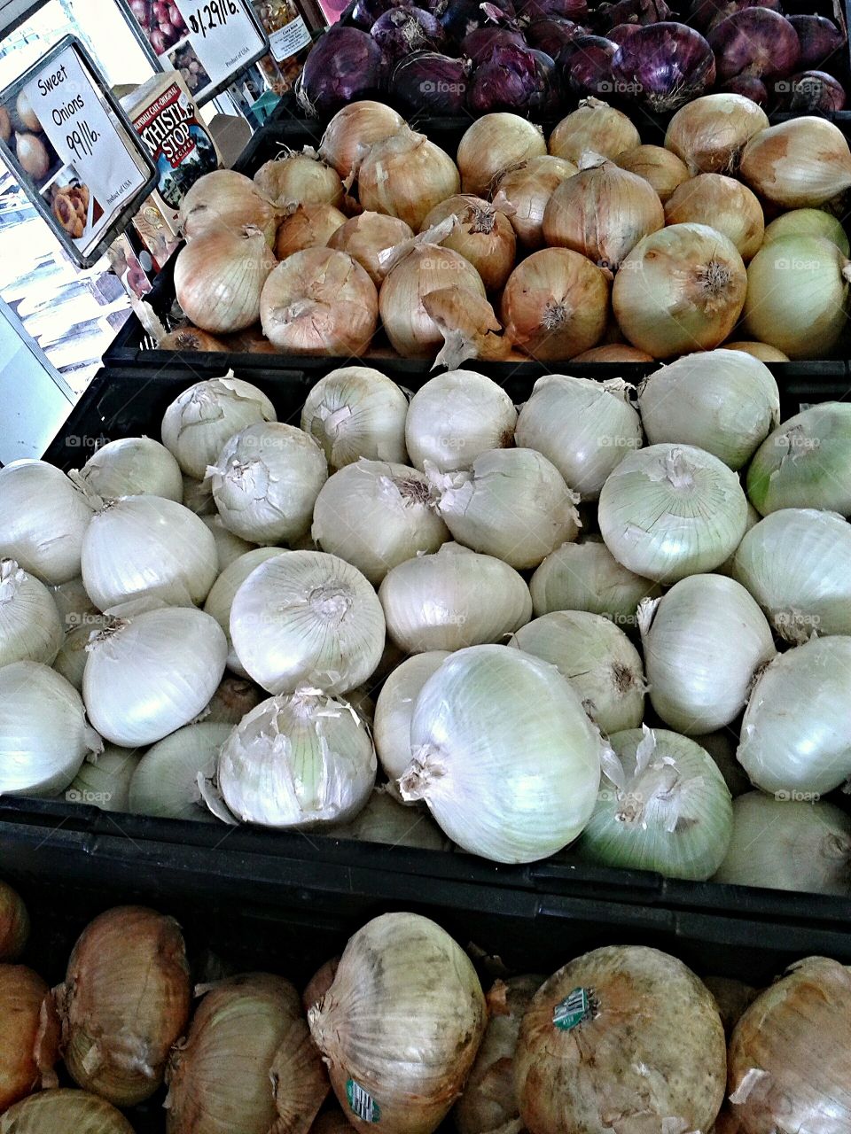 Market onions.  My favorite place to be, produce department!