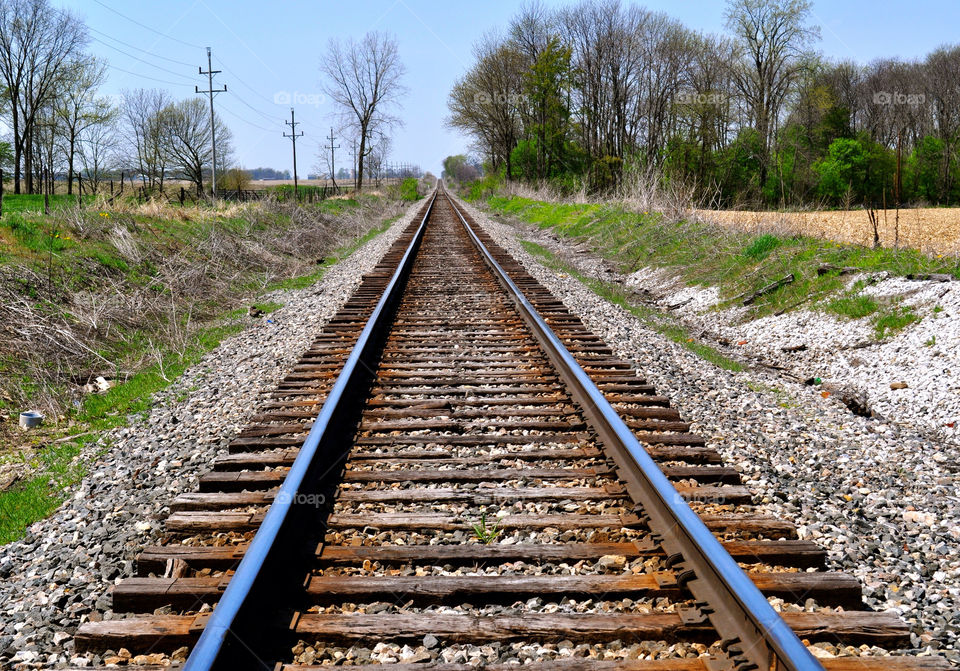 indiana train tracks by refocusphoto