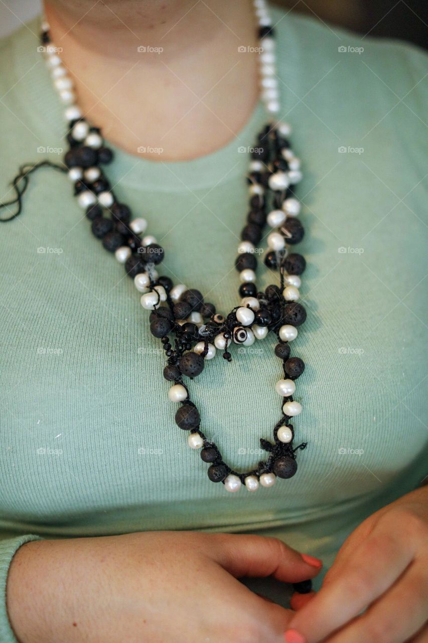 Black and White necklace