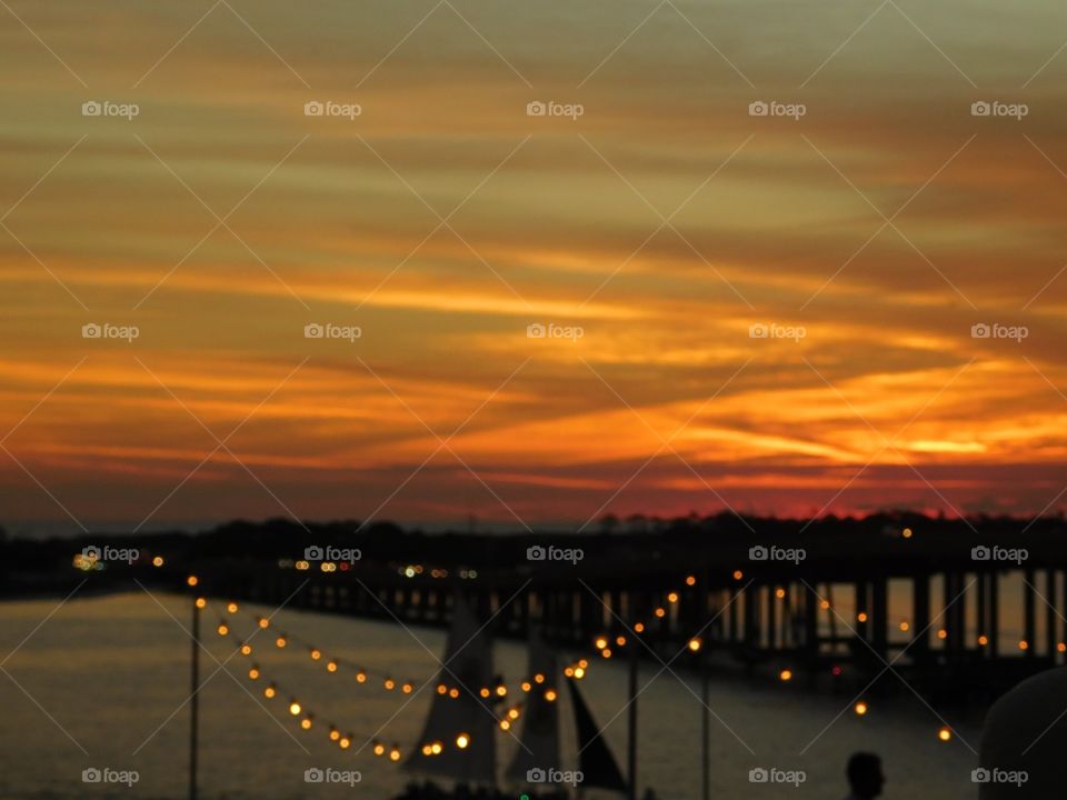 Sunset over the Gulf of Mexico 