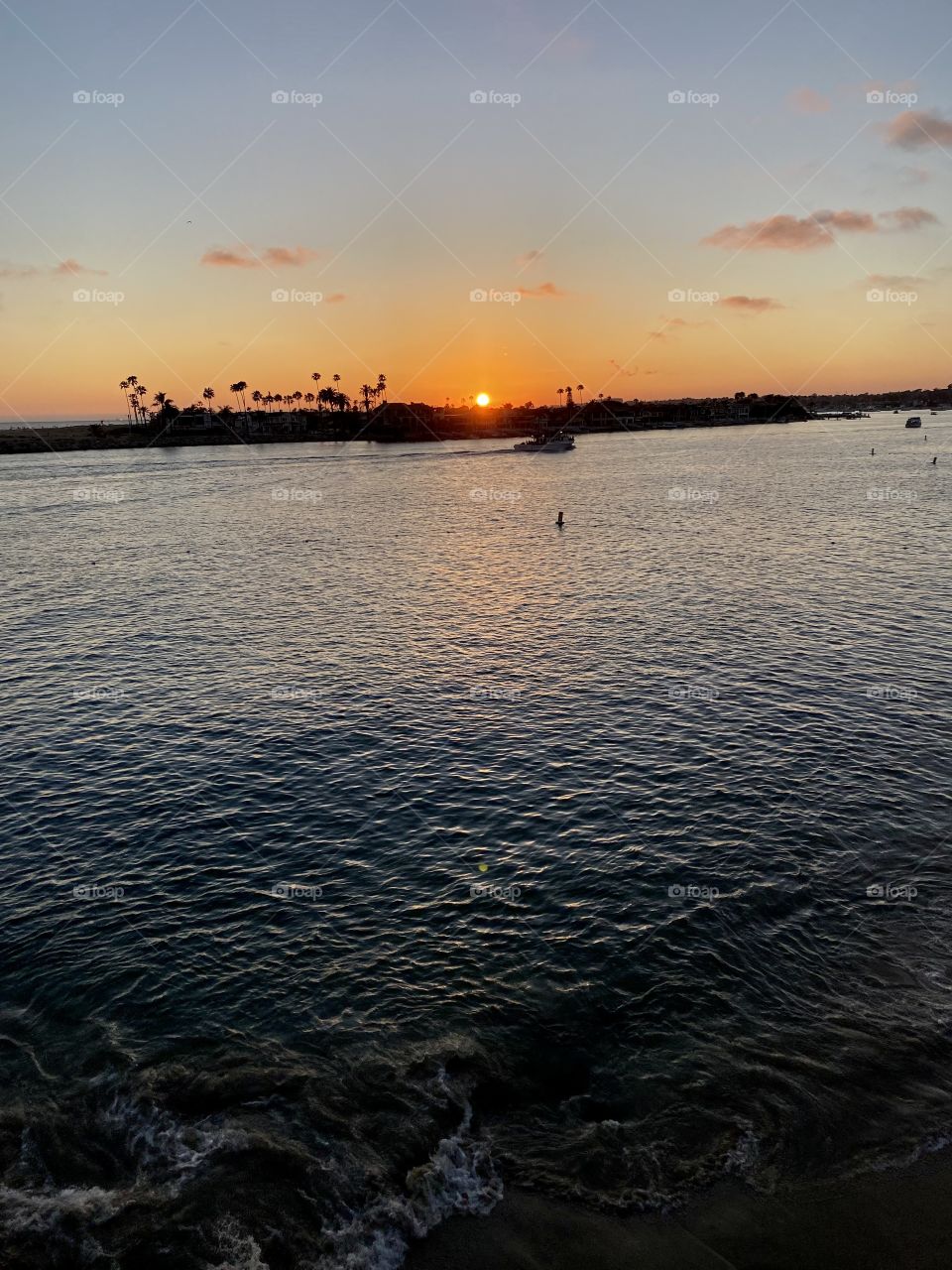 Sunset at Pirates Cove Beach 