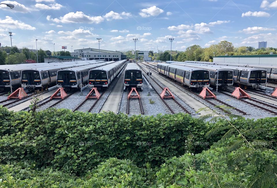 Have you ever wondered what the end of a southern city’s rail line looks like? This one’s in Atlanta, Georgia. 