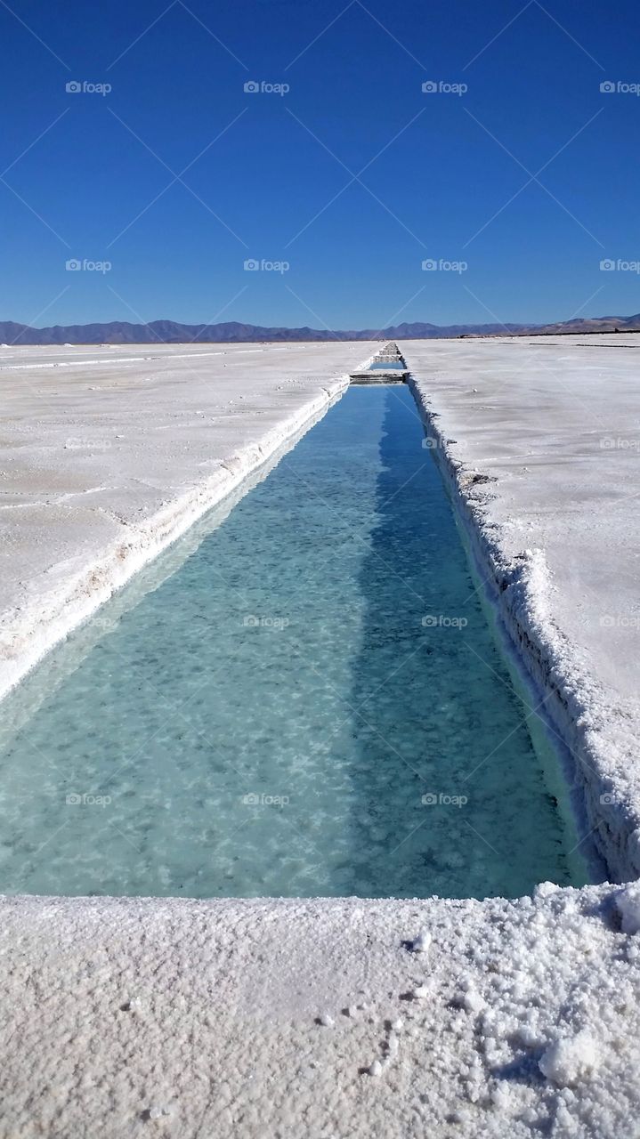 Salt harvesting, Argentina