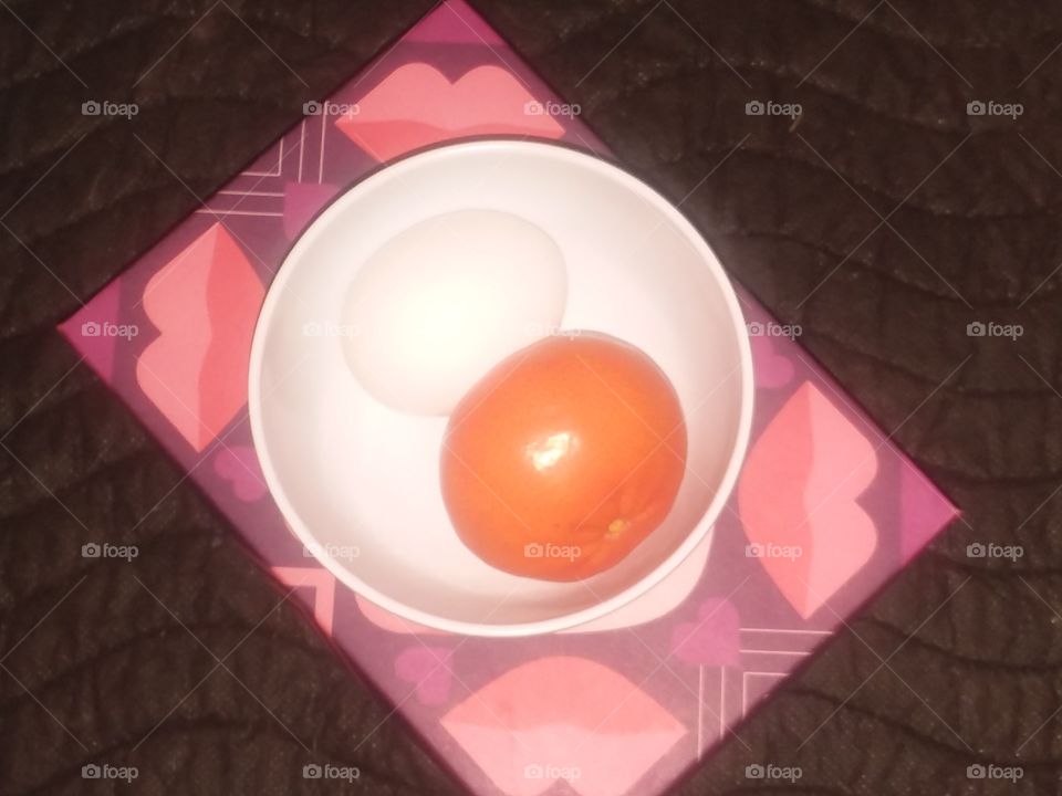 Egg + with flash