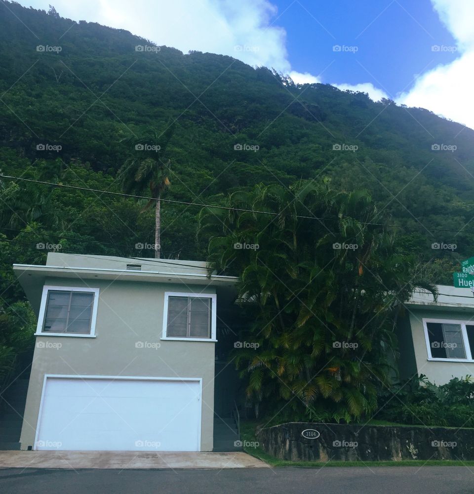 Hillside house in Hawaii 

