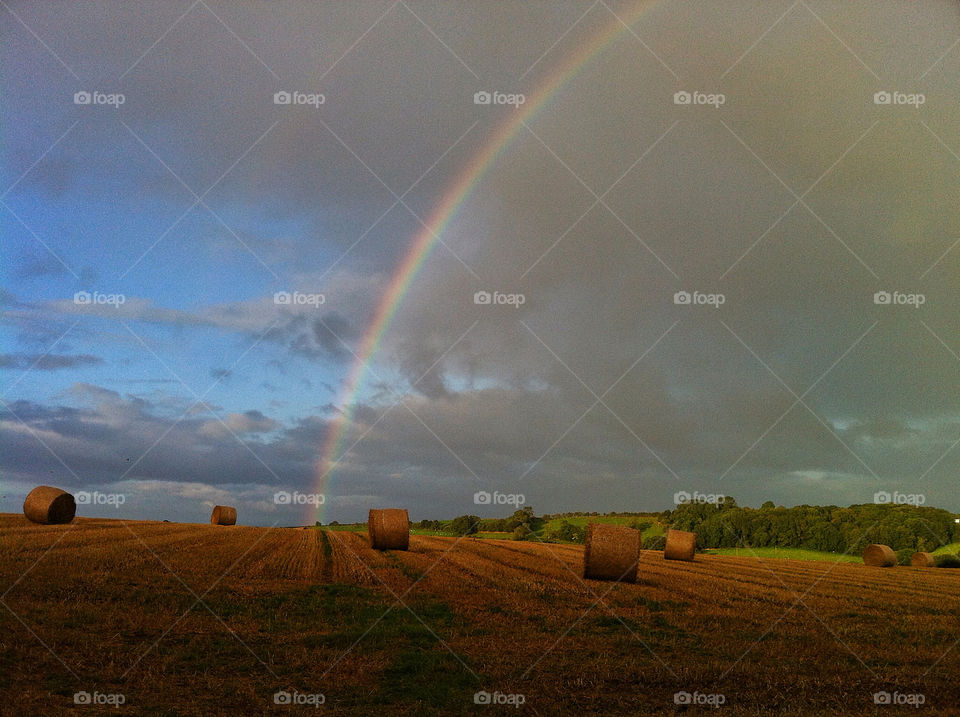 sky summer clouds rainbow by chris7ben