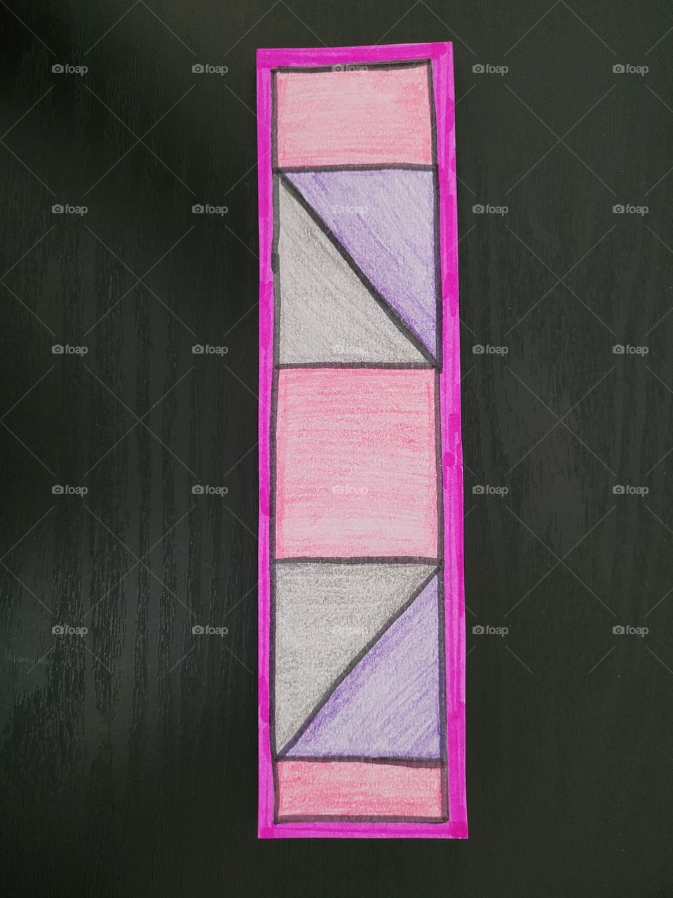 purple and pink bookmark