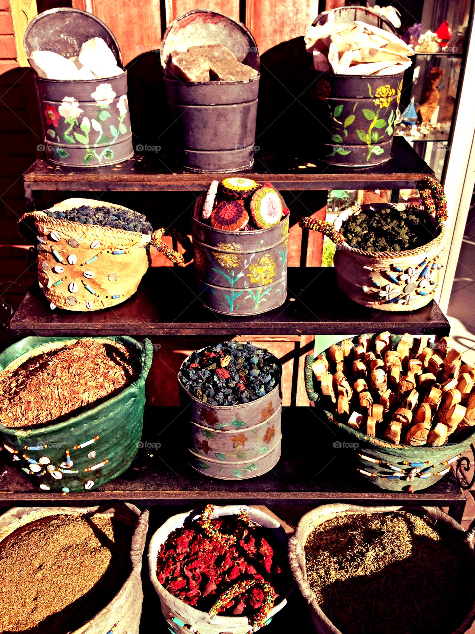 Moroccan spice. Location: Marrakech 