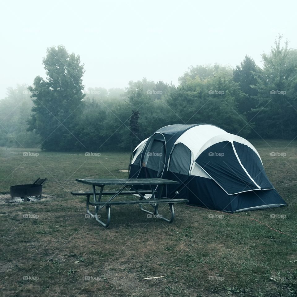 Misty Camping