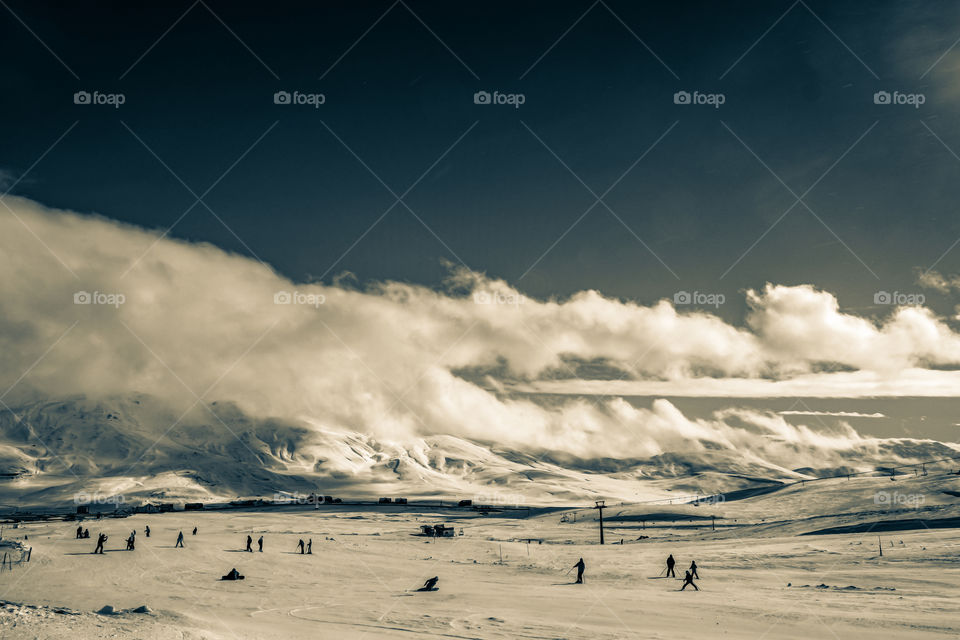 Winter and clouds