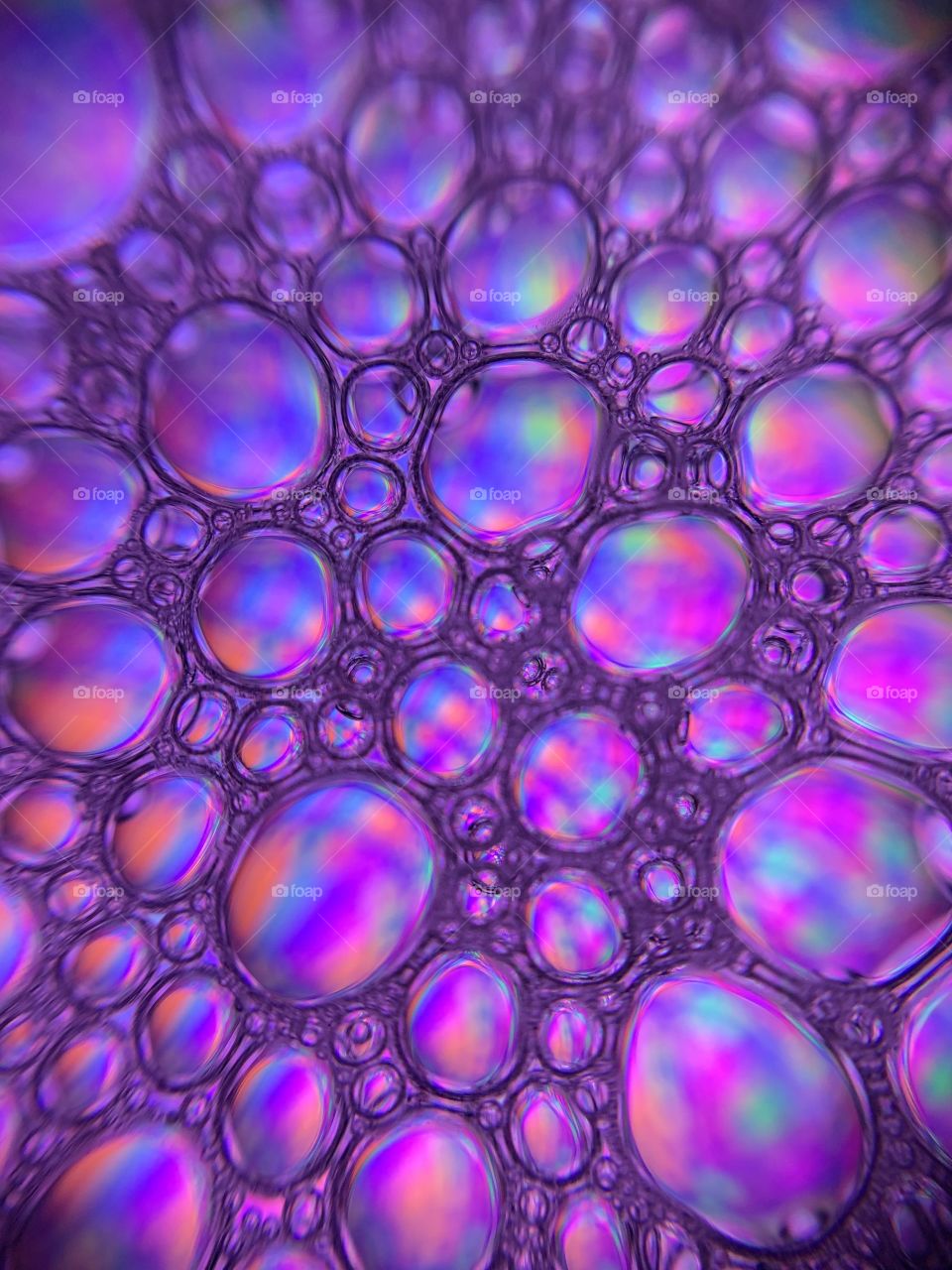 I took it with my phone! COLOR MY WORLD - Abstract Art - I experimented with oil and water, took some photos with my phone, and this was the results