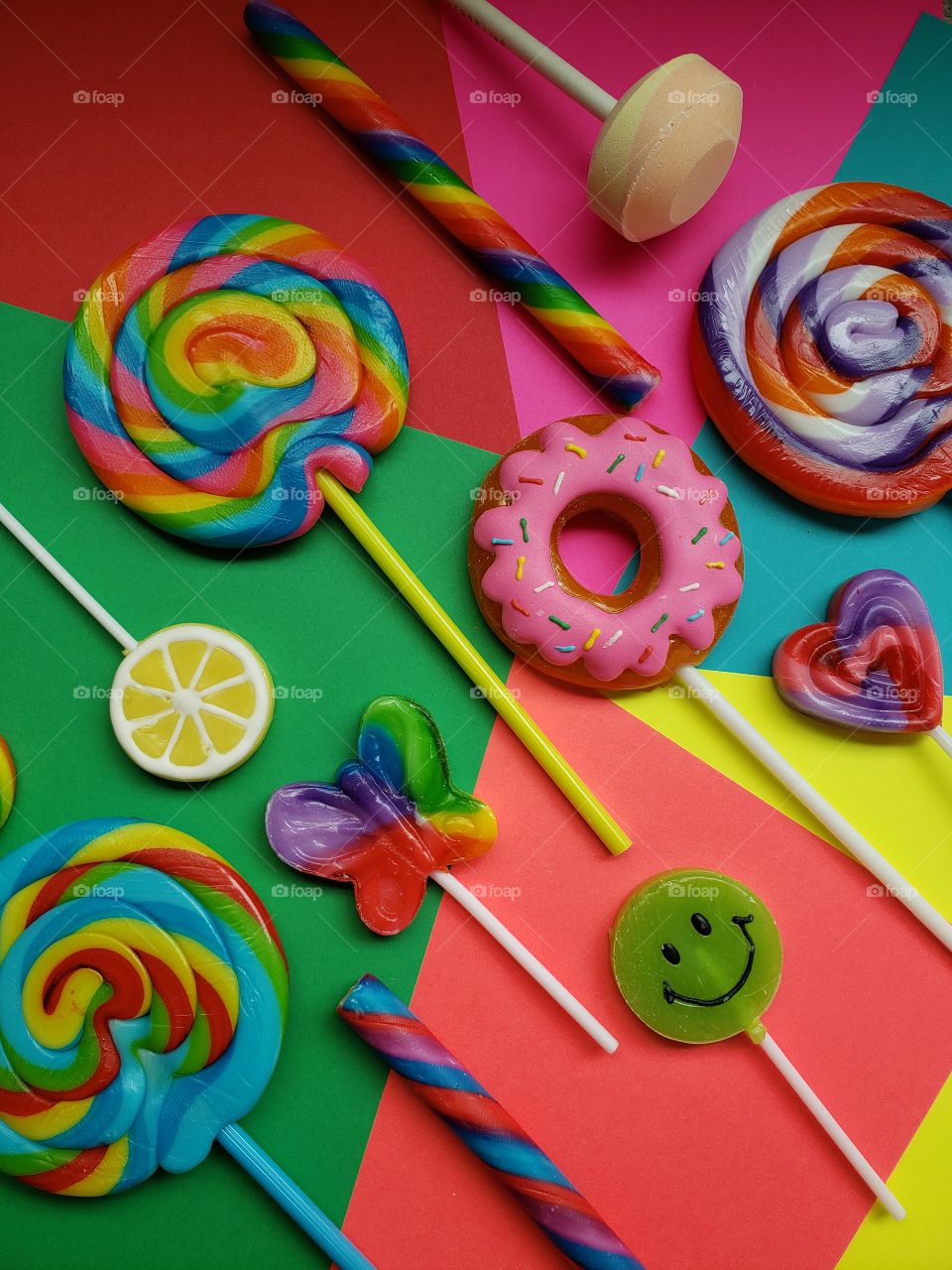 lollipops and suckers