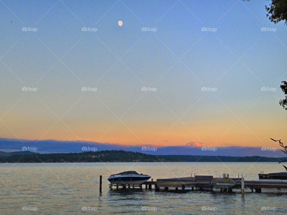 Sunset Lake Washington