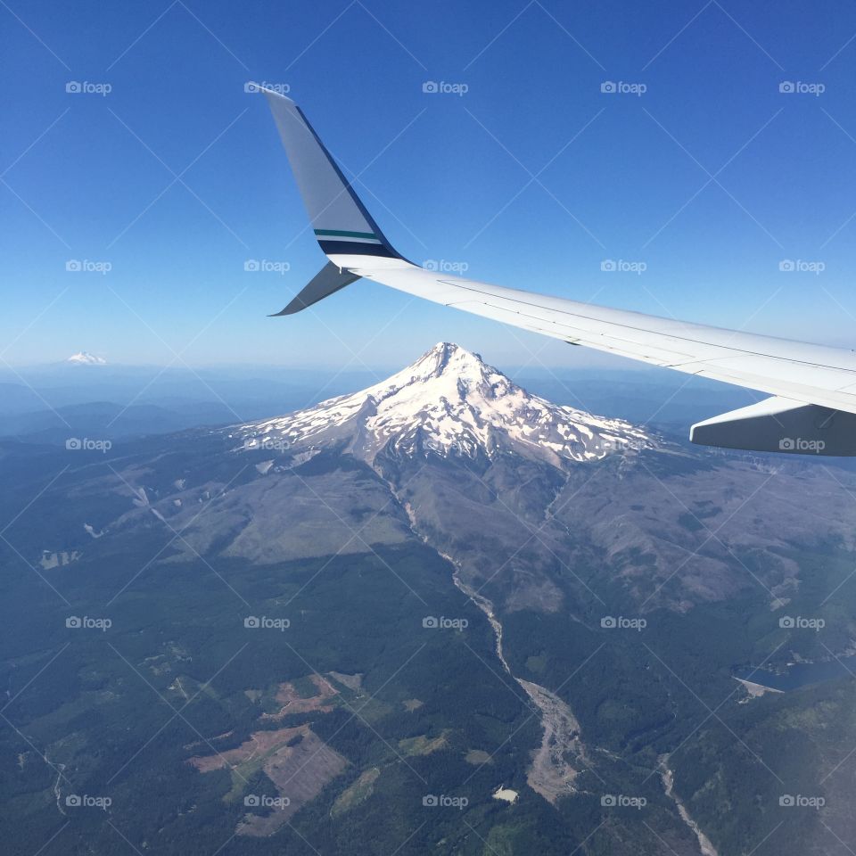 Mountain from the air