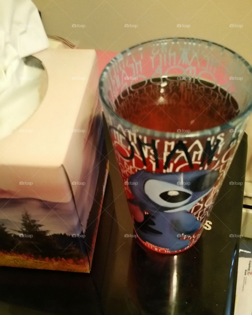 Cosmo in a Stitch Glass