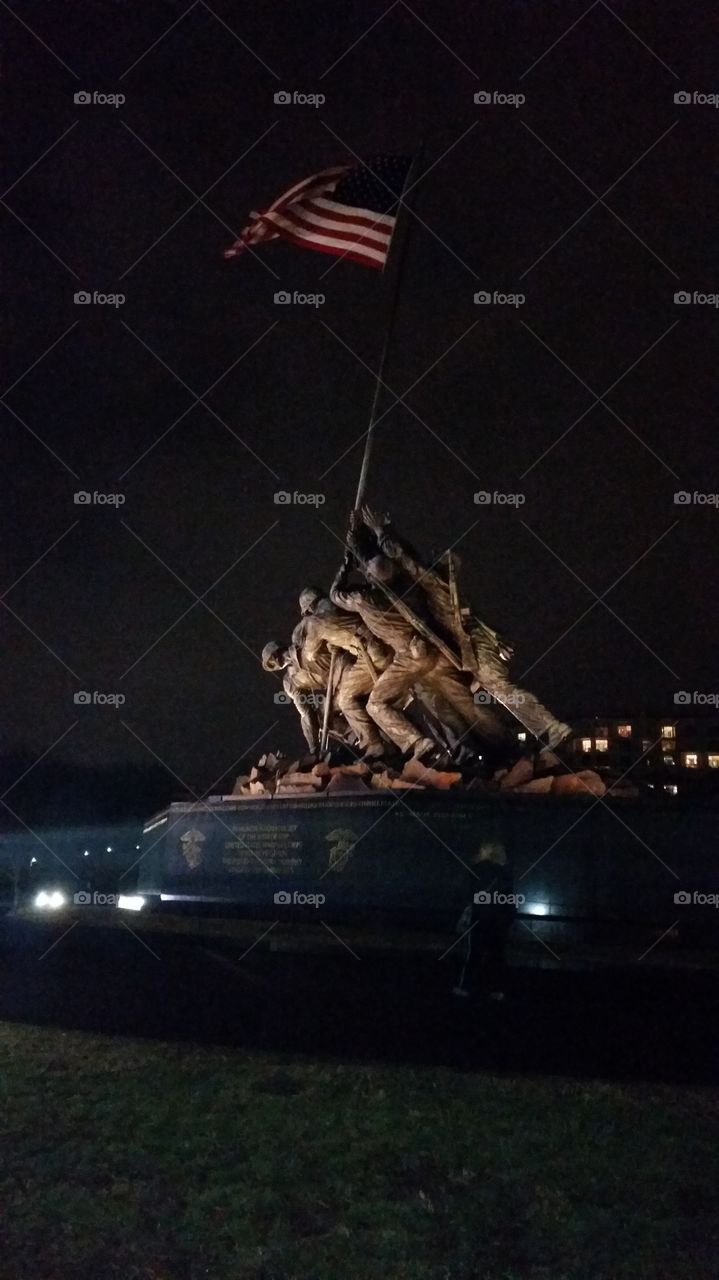 Iwo Jima Memorial. in Washington DC