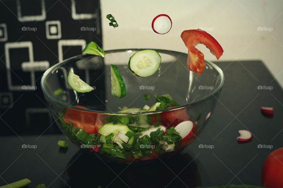 cooking salad