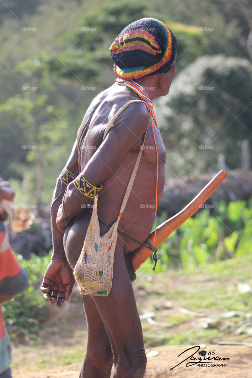 Potrait.  West Papua Culture