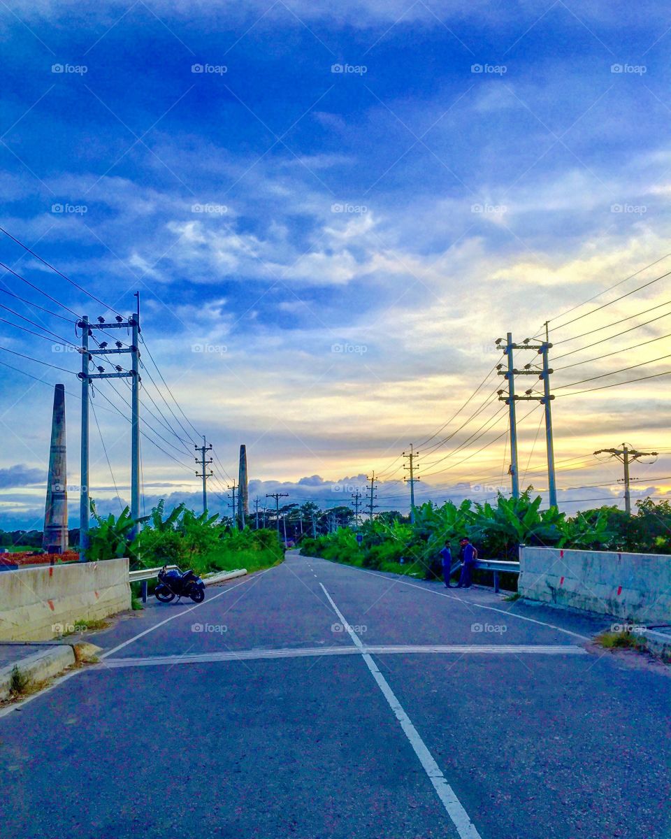 Street view in a beautiful afternoon 