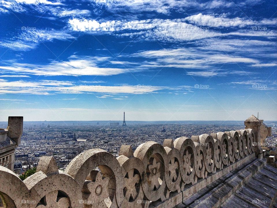 Paris, France from Sacre-Cœur basilica