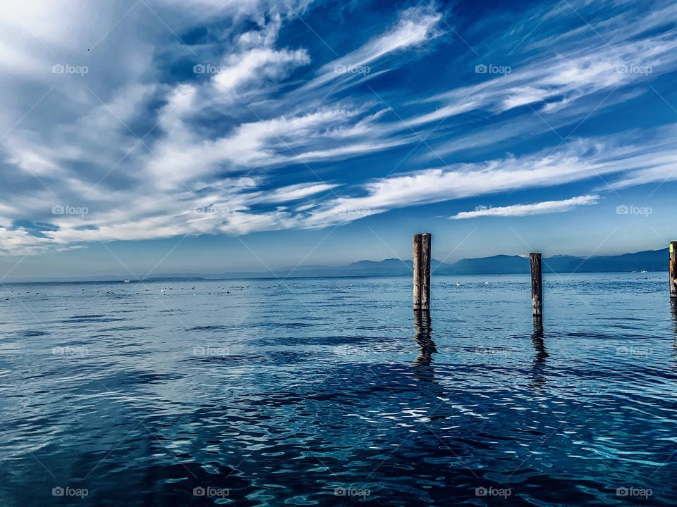 Garda Lake seen from Lazise