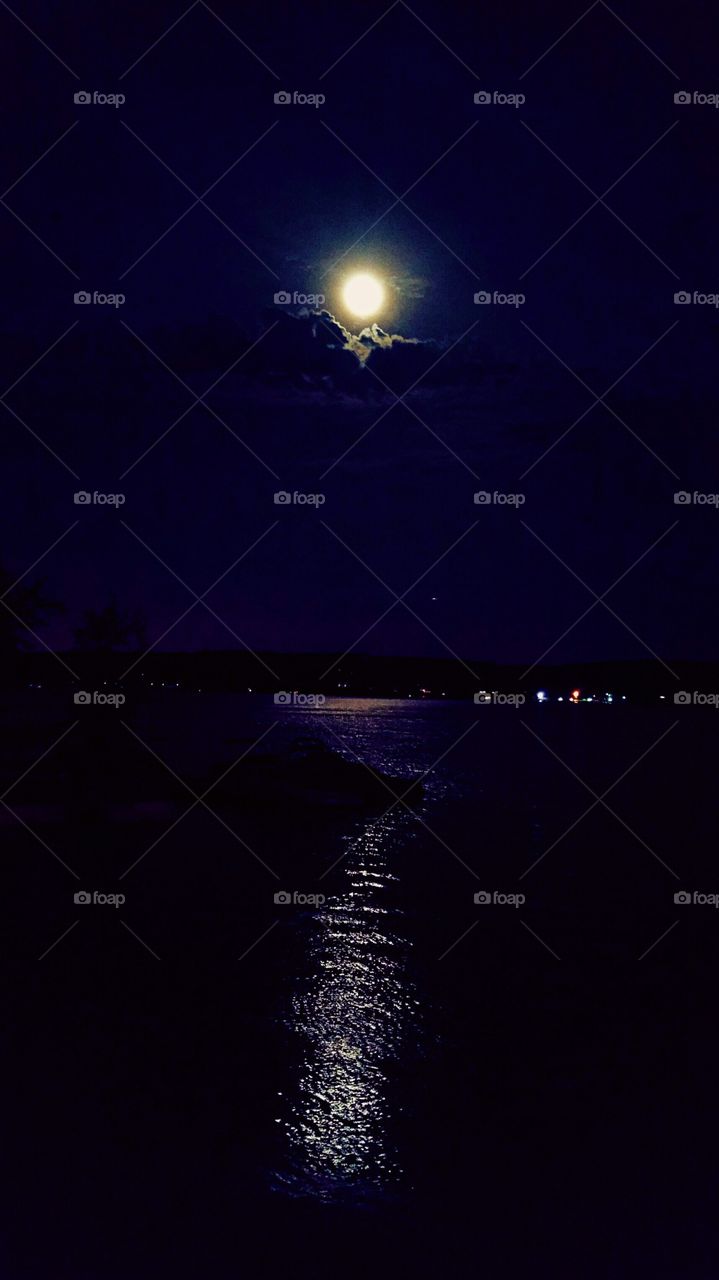 Moonlight on Lake Hopatcong