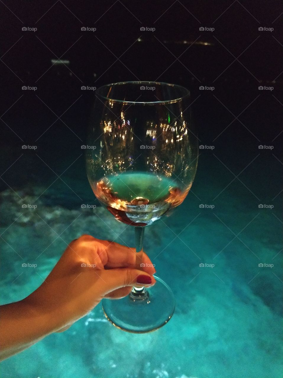 Wineglass over the Sea, Antalya, Turkey