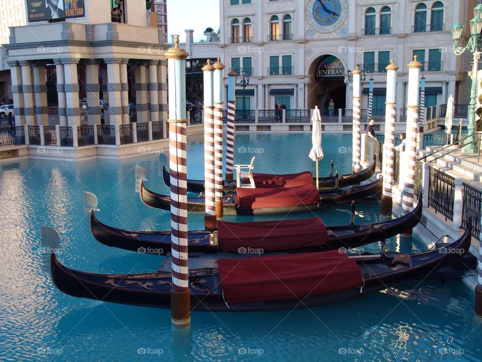 Gondolas at Venice Hotel