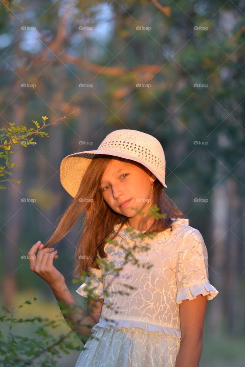 portrait of a girl in the Forest