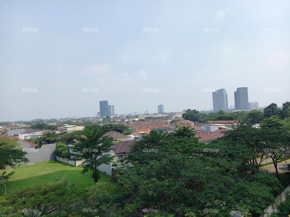 View of a residential complex.