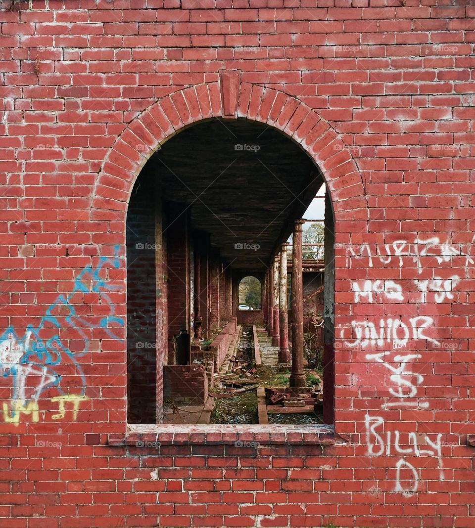 Graffiti on the derelict springburn winter gardens, Glasgow!! 